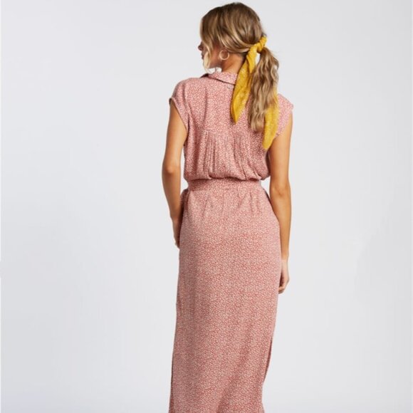 Billabong "Little Flirt" `midi dress sleeveless Size S - Picture 2 of 4